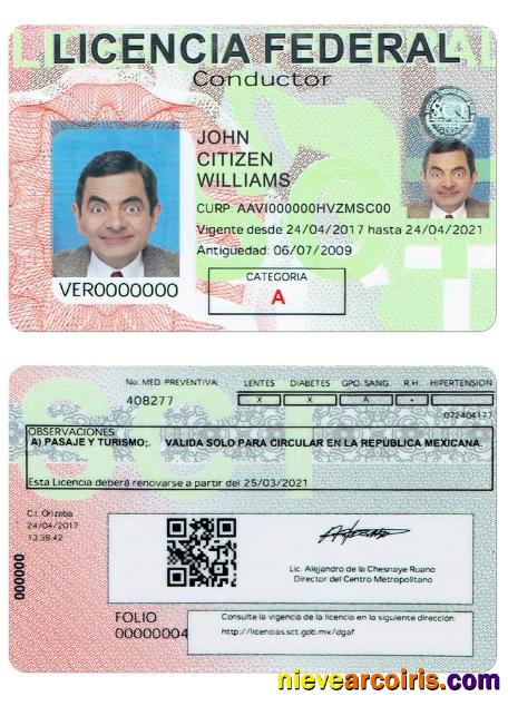 MEXICO driving license